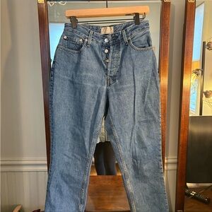 Everlane Women's Straight Leg Blue Jeans